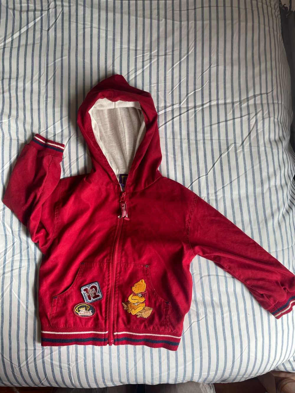 Winnie the Pooh Football Zip Up Baby Jacket